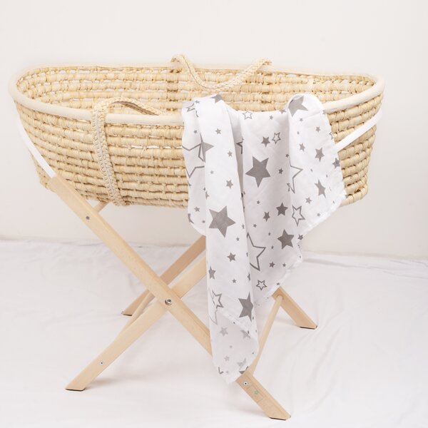 Set 3 paturici muselina soft 78x78 cm Kidizi All Grey, 100% bumbac