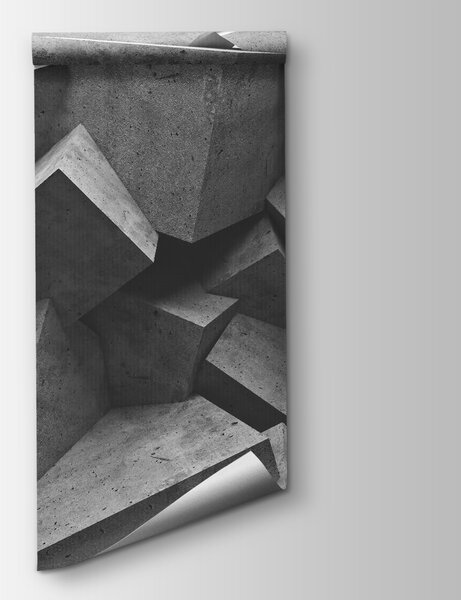 Fototapet Piloți de blocuri de beton, Fototapet geometric 3D, Fototapet populare, u08929 - Tapeko.ro