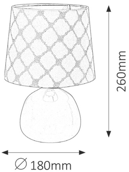 Rabalux Ellie veioză 1x40 W bej 4380
