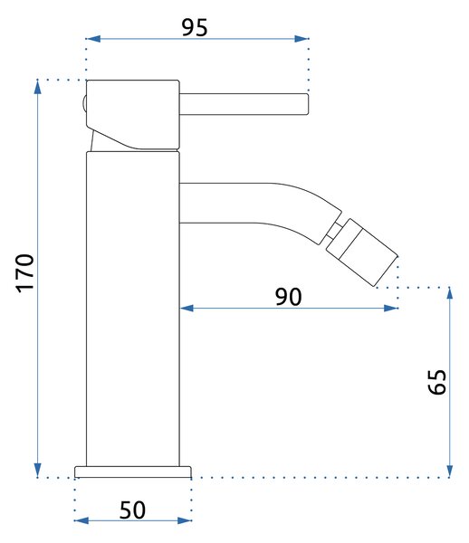 Rea, Baterie bideu REA Lungo Copper, REA-B9855