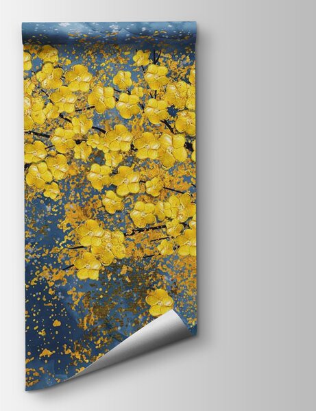 Fototapet Copac cu frunze galbene, Fototapet natură, Fototapet populare, u32831 - Tapeko.ro