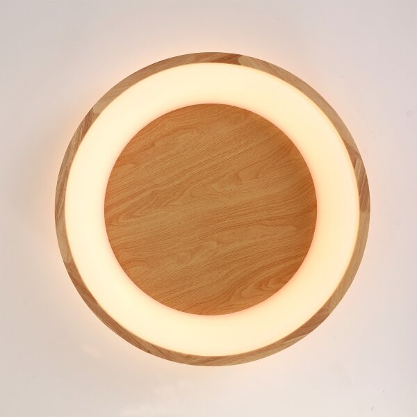 Plafonieră Brilagi-LED FALCON WOOD LED/40W/230V 3000/4000/6000K 60 cm lemn