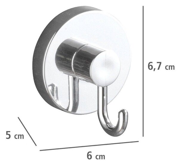 Wenko Vacuum-Loc rund Stah set de umerașe argint 20900100