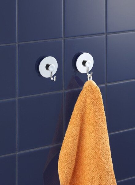 Wenko Vacuum-Loc rund Stah set de umerașe argint 20900100
