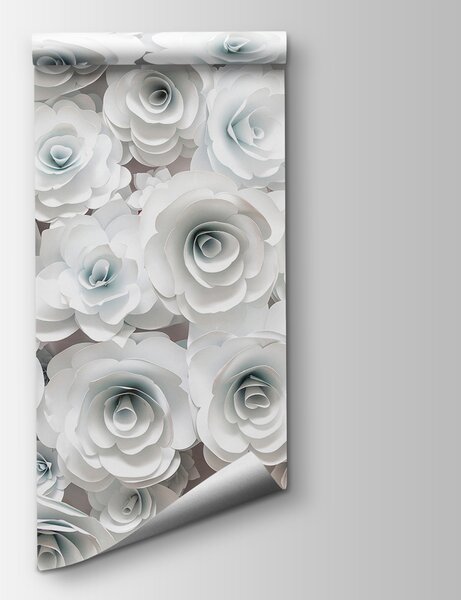 Fototapet Grup de flori albe, Fototapet flori 3D, Fototapet populare, u56040 - Tapeko.ro