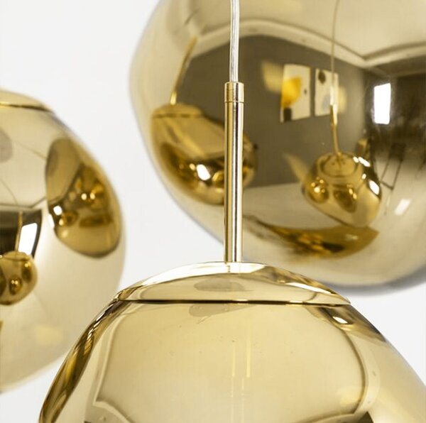 Lampa DE TAVAN SUSPENDABILA din sticla Gold APP331-1CP