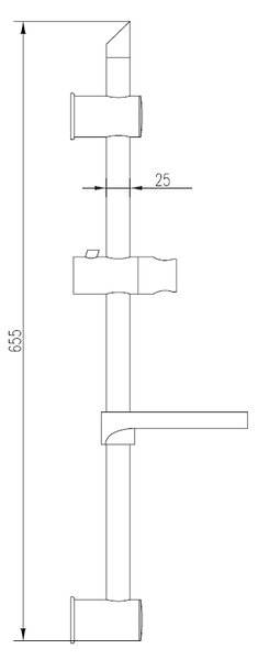 Invena Kos bară de duș |65.5 cm AU-21-K01