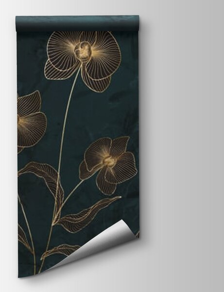 Fototapet Eleganță în designul floral, Fototapet flori, Fototapet populare, u72109 - Tapeko.ro
