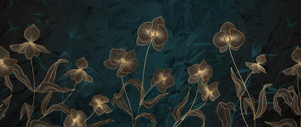 Fototapet Eleganță în designul floral, Fototapet flori, Fototapet populare, u72109 - Tapeko.ro