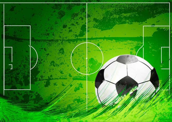 Fototapet Minge de fotbal pe un teren verde, Fototapet populare, Fototapet populare, u72784 - Tapeko.ro