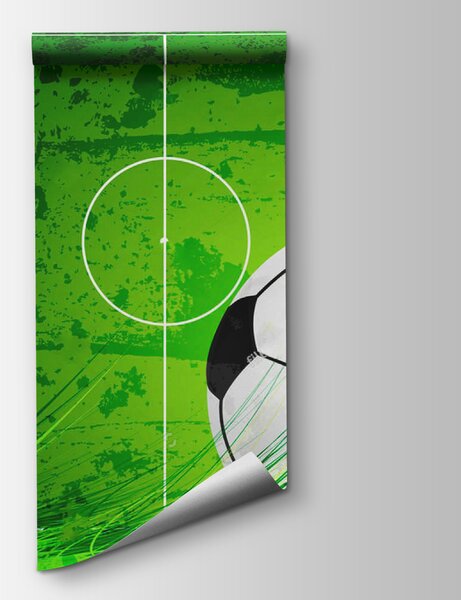 Fototapet Minge de fotbal pe un teren verde, Fototapet populare, Fototapet populare, u72784 - Tapeko.ro