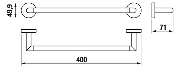 Jika Mio bară crom H3812F10040001