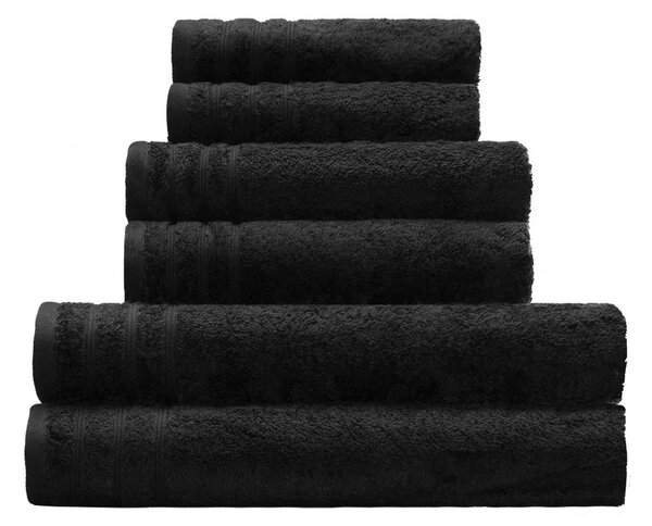 Kleine Wolke Royal Vegan prosop 140x70 cm bumbac negru 3003926226