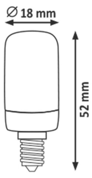 Rabalux Smd-Led bec cu led 1x2 W 3000 K E14 1588