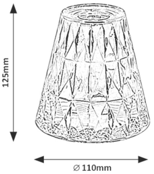 Rabalux Siggy veioză 1x2 W transparent 76004