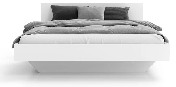 Pat de levitare 120x200 din placa de mobilier DM2 alba