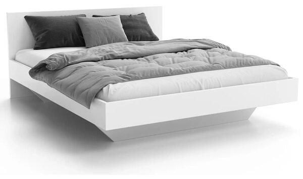 Pat de levitare 120x200 din placa de mobilier DM2 alba
