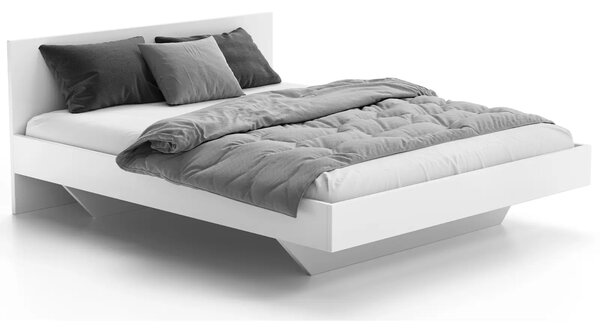 Pat de levitare 120x200 din placa de mobilier DM2 alba