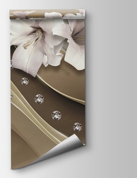 Fototapet Flori elegante cu accente strălucitoare, Fototapet textură, Fototapet populare, u94081 - Tapeko.ro