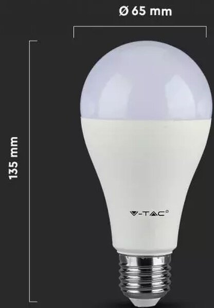 V-TAC bec cu led 1x15 W 3000 K E27 159