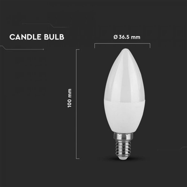 V-TAC bec cu led 1x4.5 W 3000 K E14 2142151