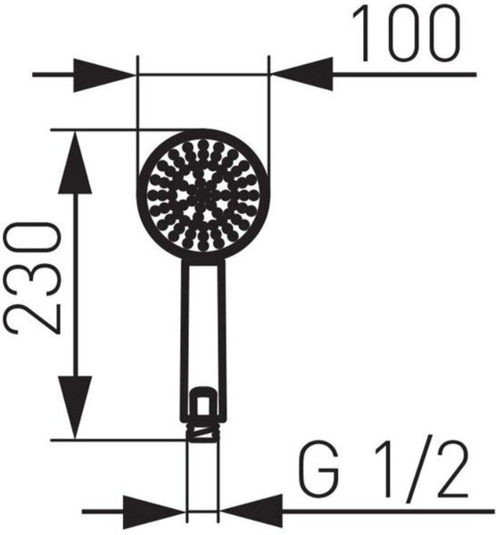 FDesign Anima duș de mână negru FD8-100-22