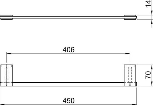 FDesign Kelly bară prosop crom FD6-KEL-03-11