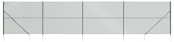 Gard plasă de sârmă cu țăruși de fixare, 2x10 m