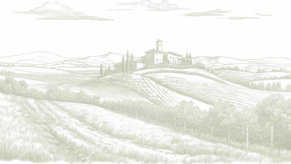 Tapet Toscana peisaje, Italia, podgorii, natura, castel vechi, culori verzi, Fototapet Provence, w03349v2 : Uwalls.ro