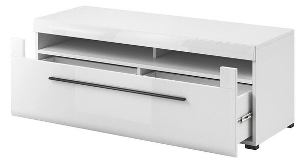 Comodă TV Ophsalu 103Alb lucios, Alb, 14x5x5cm