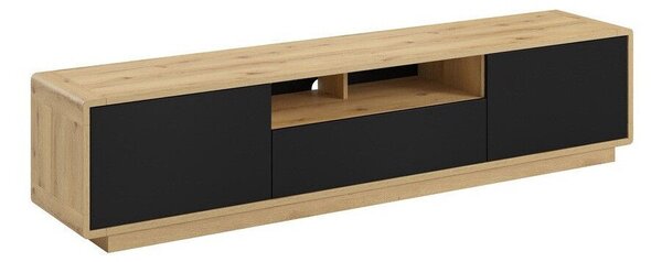 Comodă TV Deltese 107Negru mat, Stejar, 20x5x4cm