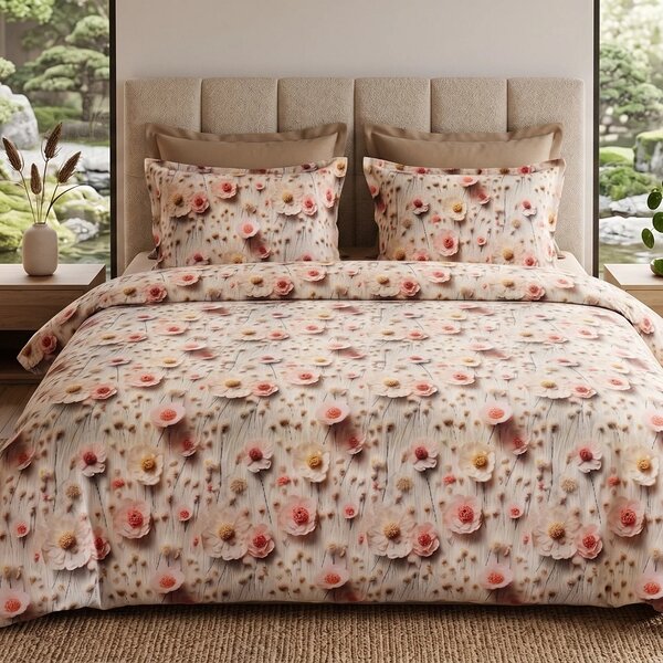 Lenjerie pat Ranforce 100% Cotton Pro (Amazonia Lush)