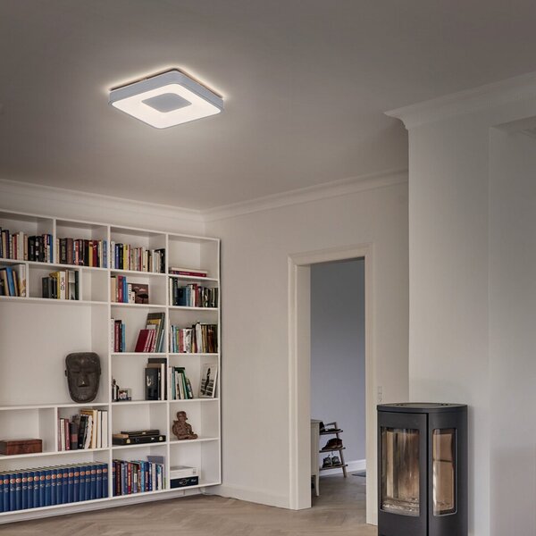 OSRAM Plafonieră LED ORBIS PIANA, albă, 38 x cm, clickdim, reglabil, Alb, Camera de zi / sufragerie, Metal, Modern