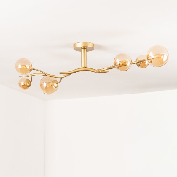 Lustră LED aplicată Brilagi MISTEL 6xG9/3W/230V auriu