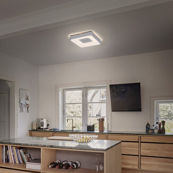 OSRAM Plafonieră LED ORBIS PIANA, albă, 38 x cm, clickdim, reglabil, Alb, Camera de zi / sufragerie, Metal, Modern