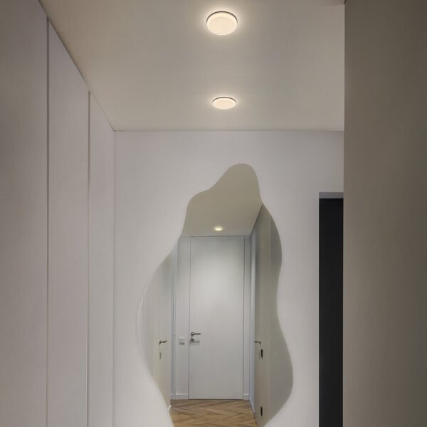 OSRAM Corp de iluminat încastrat cu LED SLIM, Ø 17 cm, alb, metal, 3.000 K, Alb, Camera de zi / sufragerie, Metal, Corpuri de iluminat încastrate rotunde