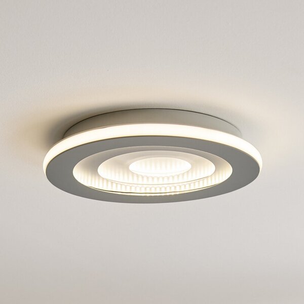 OSRAM Plafonieră LED ORBIS SPIRAL CENTRAL LIGHT, Ø 40 cm, gri, reglabil, Gri, Camera de zi / sufragerie, Metal, Modern