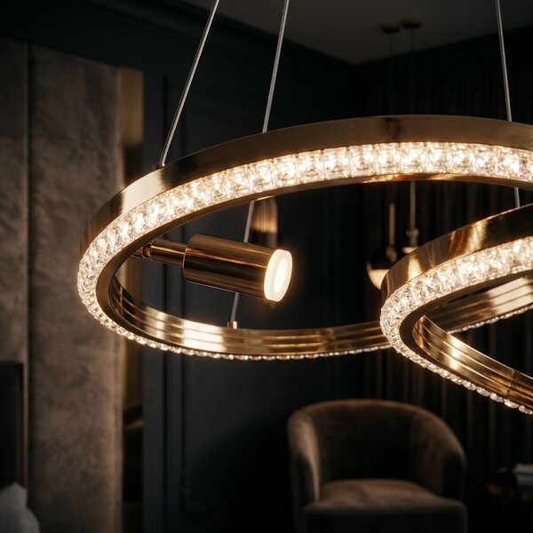 LAMPĂ SUSPENDATĂ DE TAVAN LED G158-CP GOLD