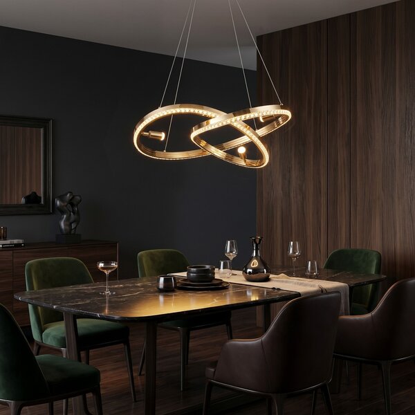 LAMPĂ SUSPENDATĂ DE TAVAN LED G158-CP GOLD