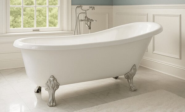 Cada baie freestanding RETRO Auriu