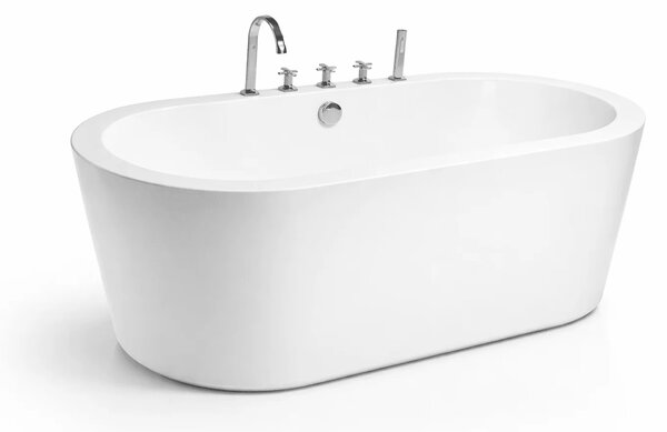 Cada baie freestanding Malaga ovala 170x75, cu baterie integrata