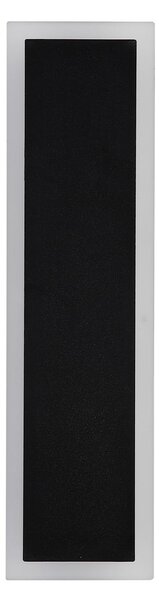Searchlight Lampă de perete exterioară cu LED Bordo Square, înălțime 30 cm, negru, aluminiu, Negru, Aluminiu, Modern