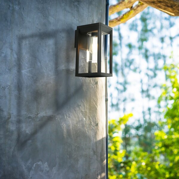 Searchlight Lampă de exterior Atlanta, negru, lățime 16 cm, metal, Negru, Modern, Felinar