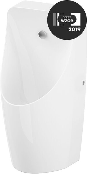 Cersanit Crea, pisoar cu dop ceramic si alimentare spate cu apa SET B144, alb, S701-357