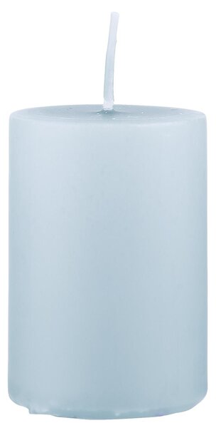 IB Laursen Lumanare decorativa cilindrica albastra, SKY GREY 6cm