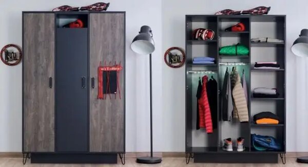 Dulap cu 3 usi pentru copii,Lotus