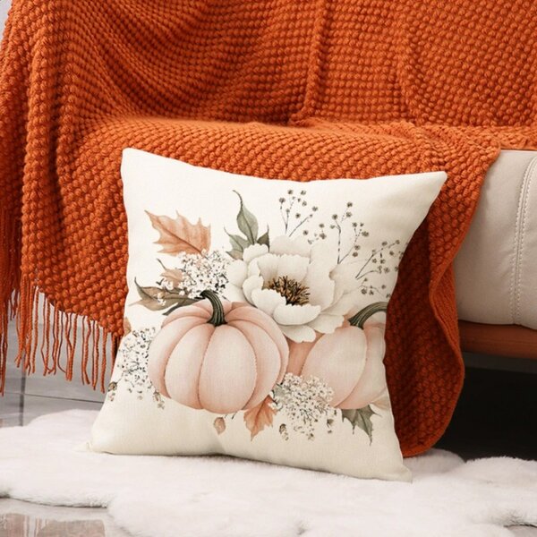 Husa pentru perna AUTUMN CALL 45x45 cm, crem