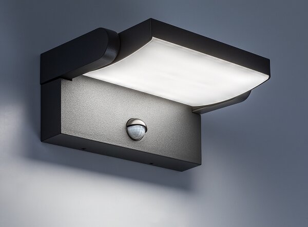 Aplică LED de exterior cu senzor BRILAGI ANKLE LED/18W/230V 4000K IP65