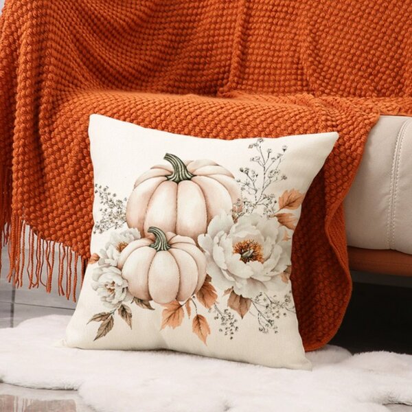 Fata de perna BLOSSOM FALL 45x45 cm, cremovi
