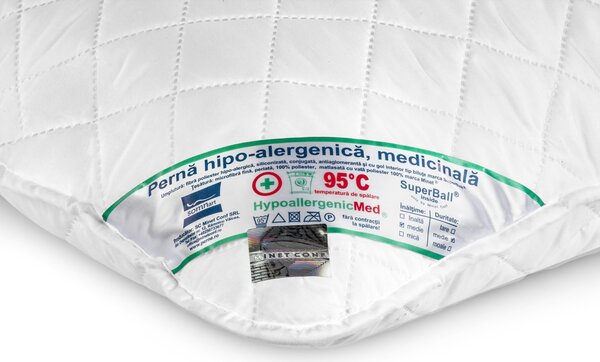 Perna HypoallergenicMed, lavabila la 95 C - 40 x 40 cm